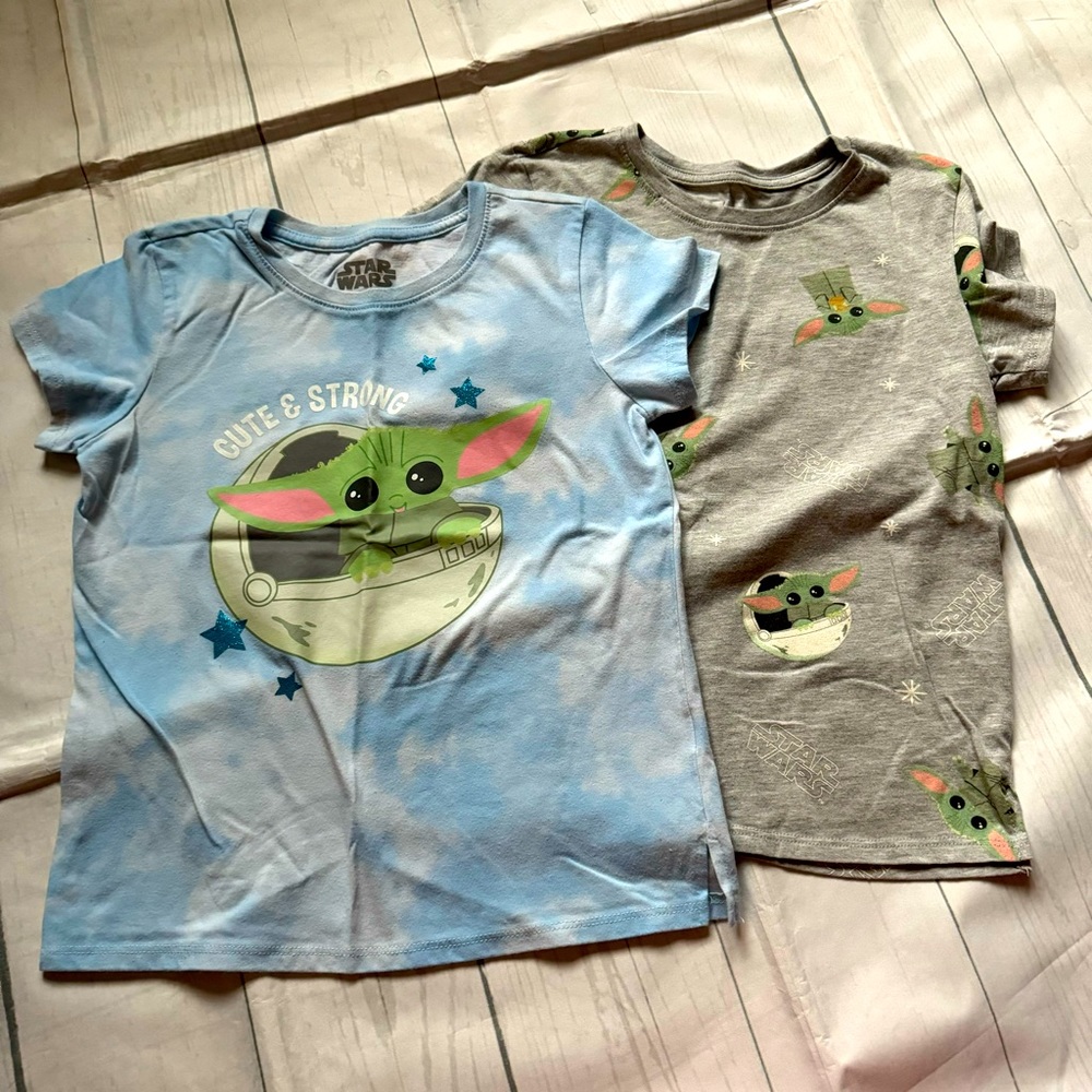 Star Wars Baby Yoda/Gorgu T-shirt Bundle Size Medium 7/8